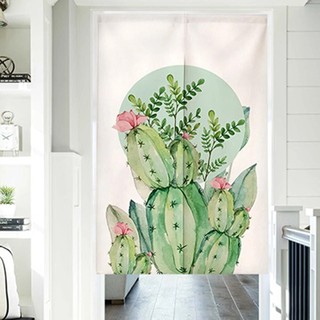 Bắc âu xương rồng cửa cafe nhà hàng trang trí nhà bếp phòng ngủ cửa rèm cây lá treo nửa rèm