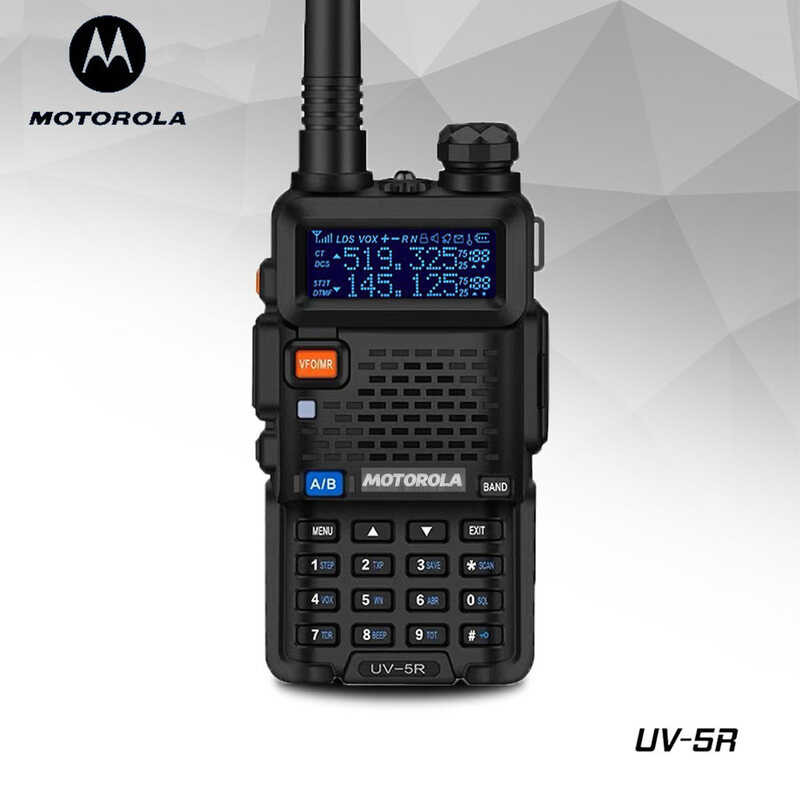 MOTOROLA Uv-5R Walkie Talkie Dual Band VHF / Uhf136-174Mhz & 400-520Mhz Kinh Nghiệm Truyền Thông Rõ 
