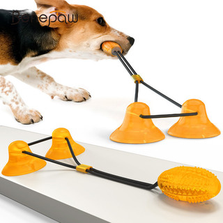 Benepaw bền tự chơi chó nhai đồ chơi cao su an toàn phân phối thực phẩm cho chó con đồ chơi dây làm sạch răng cốc hút thú cưng chơi trò chơi