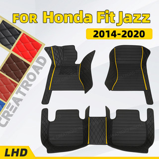 Thảm lót sàn ô tô tùy chỉnh cho honda fit jazz 5 chỗ 2014 2015 2016 2017 2018 2019 2020 tấm lót chân ô tô vỏ thảm ô tô