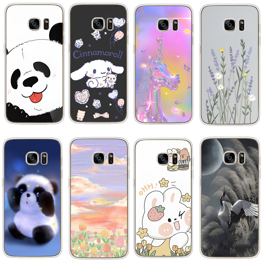 Dành Cho Galaxy S7 / S7 Edge / S6 Edge / S6 Edge plus Ốp Lưng Silicon Mềm Vỏ Điện Thoại