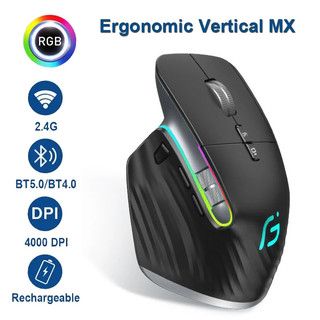 Ba chế độ sạc bluetooth chuột không dây văn phòng kinh doanh 2.4g không dây công thái học tắt tiếng chuột máy tính cho pc laptop