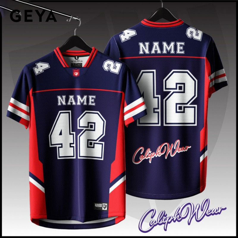 [Tên & Số tùy chỉnh miễn phí] Áo thun thiết kế mới 2025 Bola NFL Jersey baju lelaki Team Thể thao ng