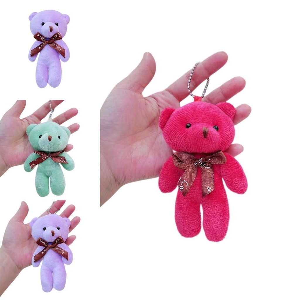 Nhẫn chìa khóa búp bê sang trọng gấu bông đáng yêu