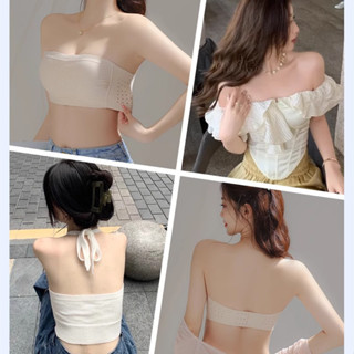 Dây đeo có thể tháo rời Áo ngực quây cho nữ Áo ngực mỏng mềm lỗ thông hơi Cô gái trẻ Quần lót không dây thoải mái Cốc mỏng Nữ Bralette Quần lót