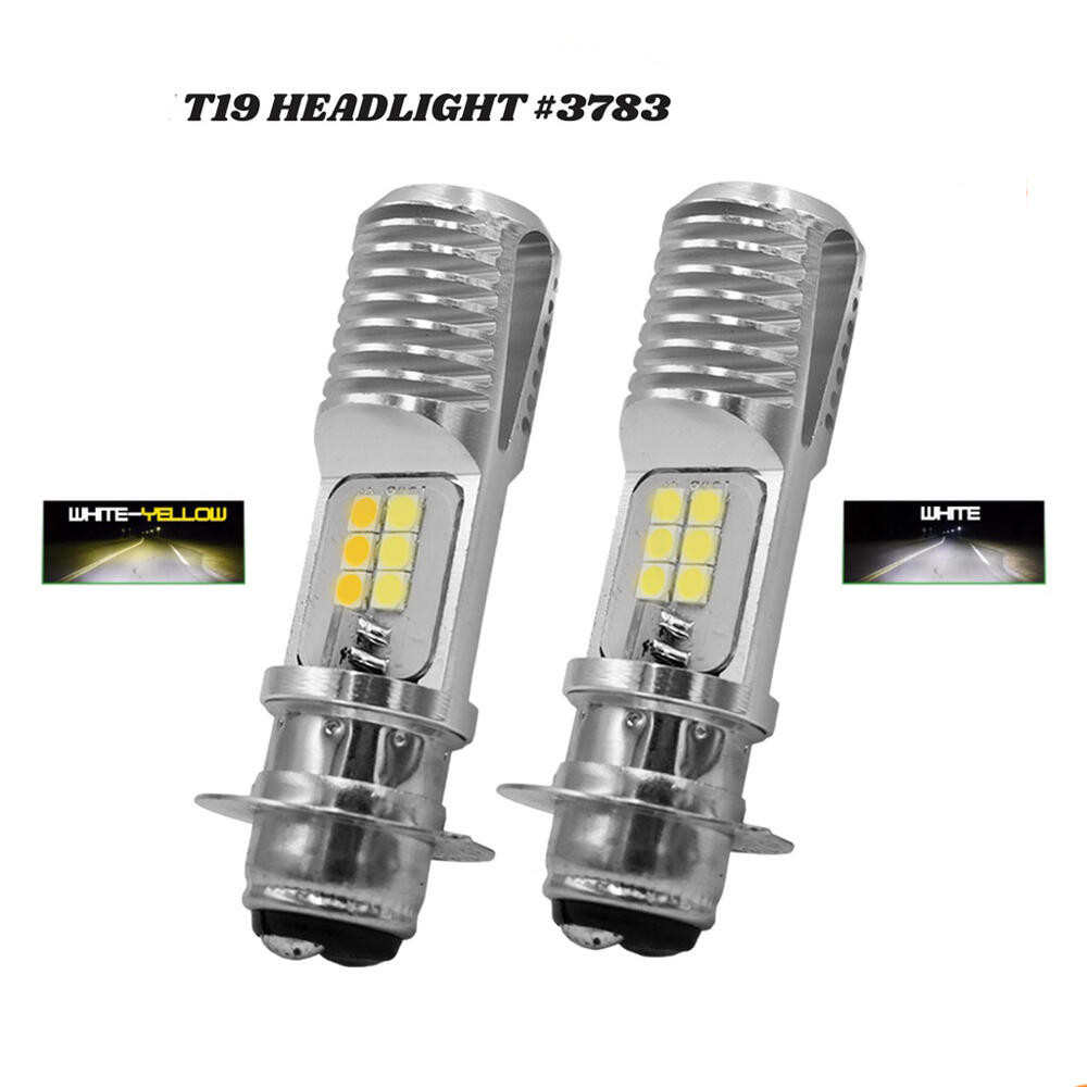 T19 Moto Đèn Pha Led Xe Máy H6 P15D H6W Canbus Bóng Đèn Pha Hi Low Beam 8-80V 6000K Đèn Sương Mù