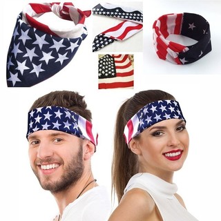 Ngôi sao mỹ cờ bandana mans nữ tóc khăn choàng nam mỹ
