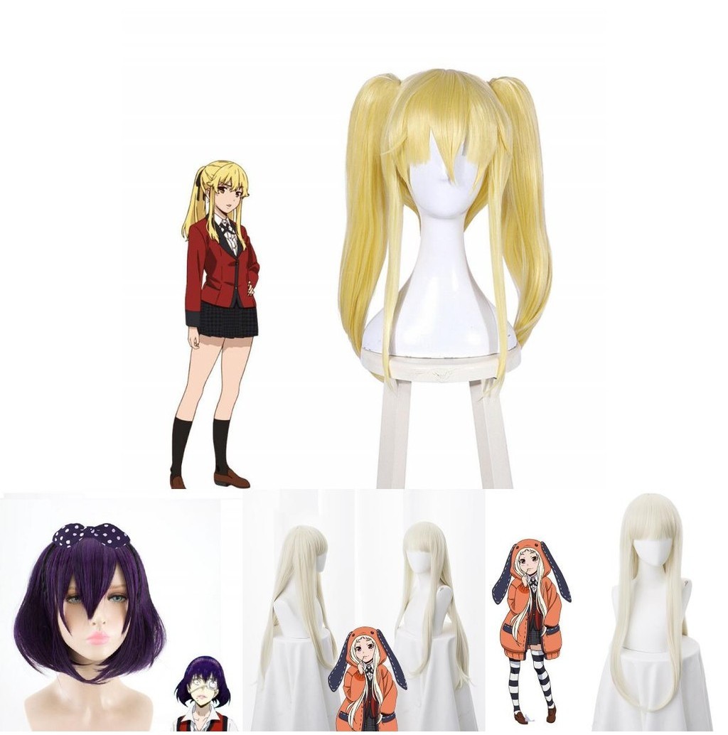 Jabami Yumeko Kakegurui Meari Kirari Yumemi Runa Dài Cosplay Tóc Giả Đảng Tóc