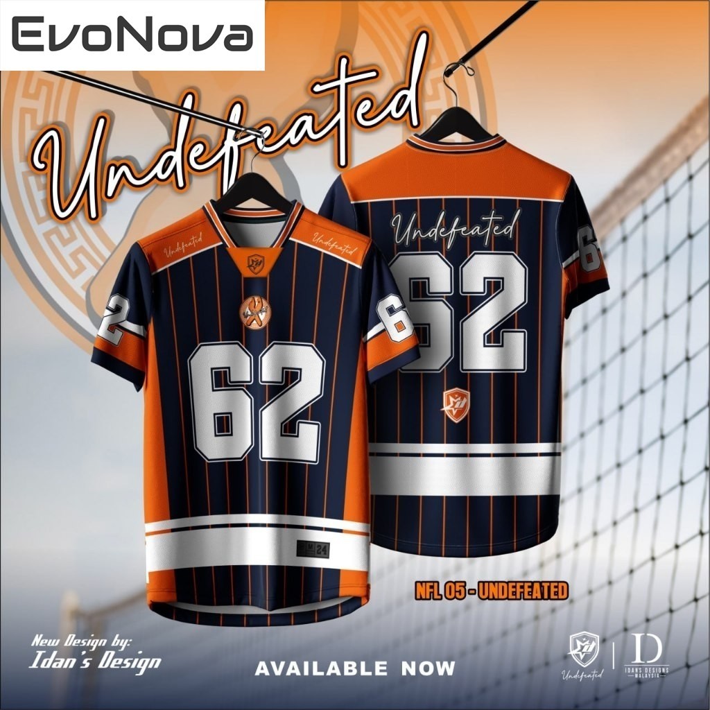 EvoNova THIẾT KẾ MỚI BỘ SƯU TẬP NFL MÀU SẮC NFL của IDANS DESIGNS [TÊN TÙY CHỈNH MIỄN PHÍ]