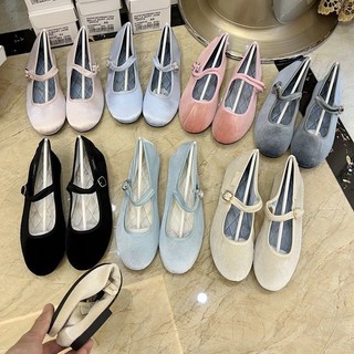 Giày Nữ Mary Jane Satin Lót Thoáng Khí Giày Nữ Phù Hợp Với Giày Thường Ngày