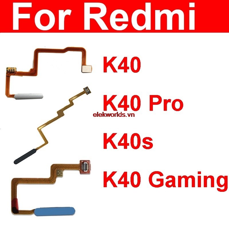 Elevn-for Xiaomi Redmi K40 K40S K40 Pro K40 Nút nguồn chơi game Cảm biến vân tay Cáp mềm Cảm ứng Cảm biến vân tay tại nhà Flex