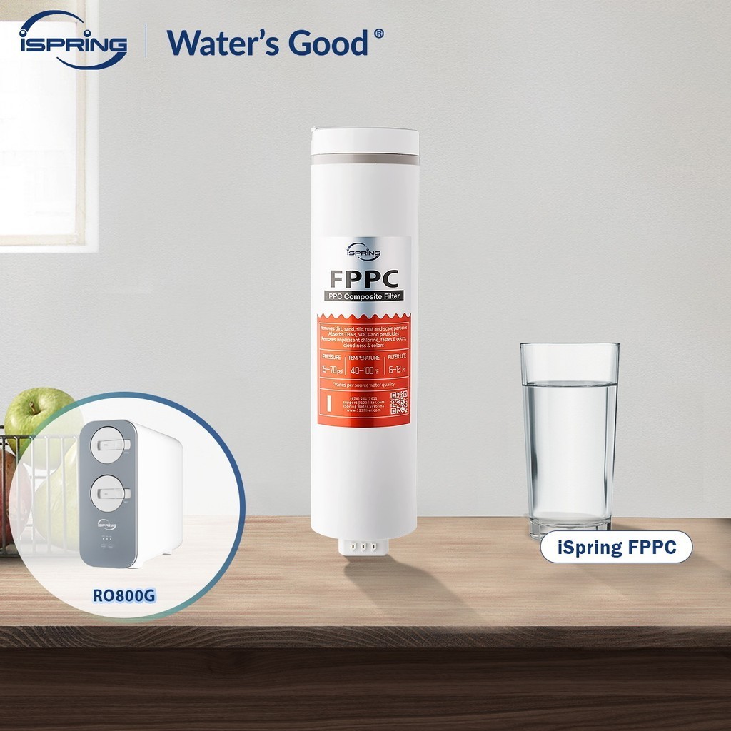 ISpring FPPC Bộ lọc nước thay thế cho RO800G Hệ thống thẩm thấu ngược Bộ lọc thay thế Hộp lọc nước u