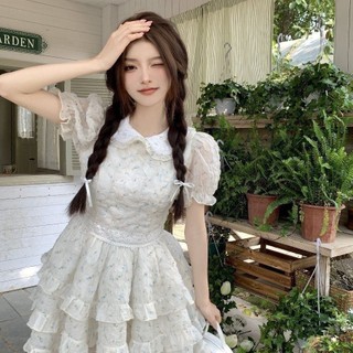 Fujia Con Gái Đầm Hoa Cổ Tích Váy Xuân Hè Nguyên Chất Khát Vọng Ba Lê Váy Pettiskirt Bánh Váy