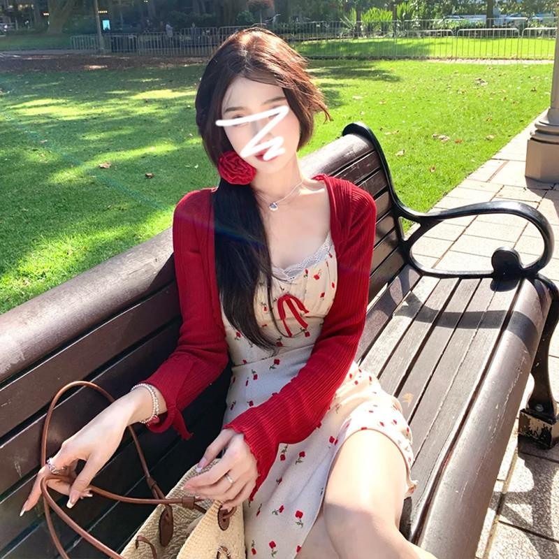 71044 Đầm Ngắn Nơ Hoa Nữ