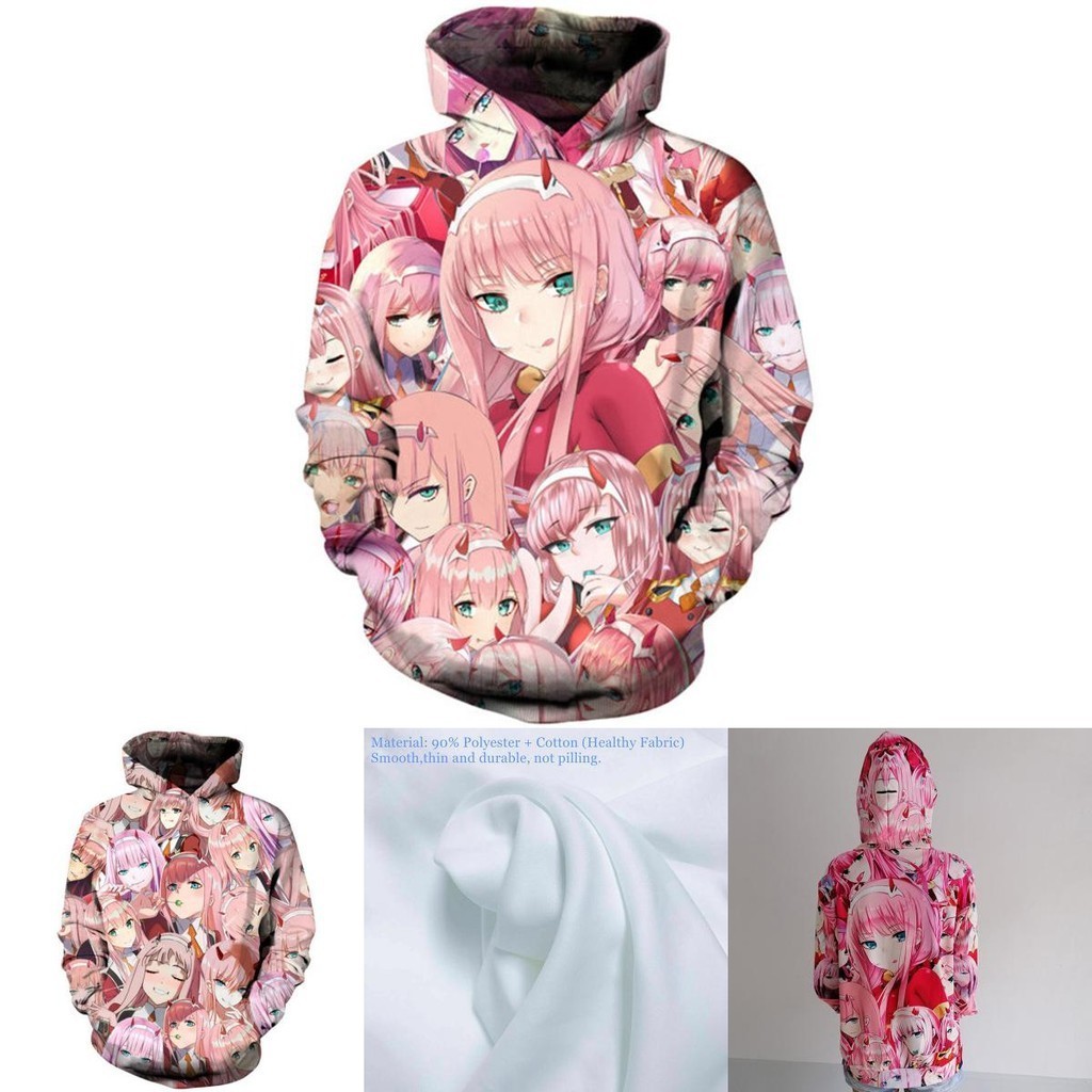 Darling In Anime The FRANXX ZERO HAI Áo Unisex Áo Hoodie