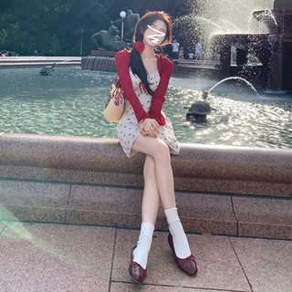 71044 Đầm Ngắn Nơ Hoa Nữ