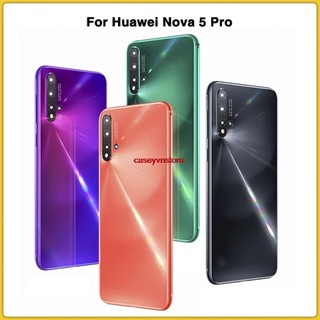 Cavn-new nova 5 pro phía sau nhà ở dành cho huawei nova 5 pro nova 5battery bao cửa phía sau ốp điện thoại