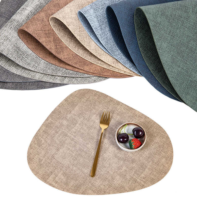 Nhật Bản vải da ăn mat không thấm nước dầu chống trượt cách nhiệt mat pu cách nhiệt bảng mat chống nóng p