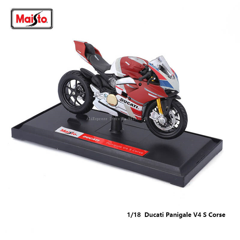 Maisto Ducati Panigale V4 S Corse Tỉ Lệ 1: 18 Hợp Kim Xe Máy Diecast Mô Hình Sưu Tập Đồ Chơi Cấp