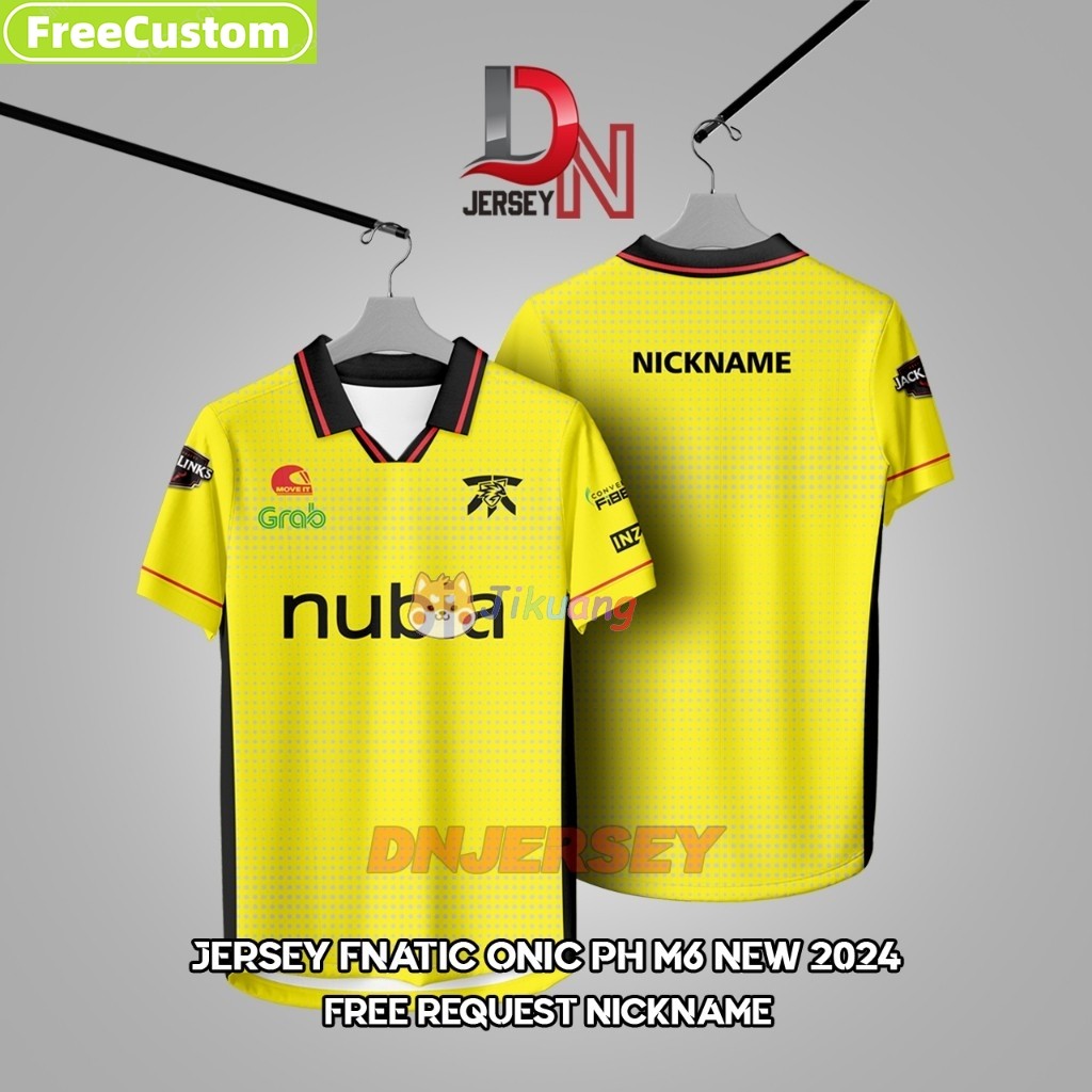 Fnatic ONIC PH Special M6 JERSEY Mới (Biệt danh tùy chỉnh miễn phí)
