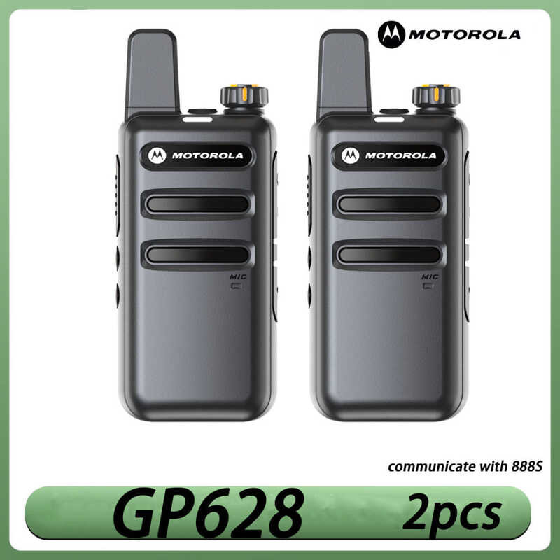 MOTOROLA Gp-628 Walkie Talkie Bộ Thu Phát UHF Hai Chiều Di Động (Loại NTC Được Phê Duyệt) Walkie-Tal