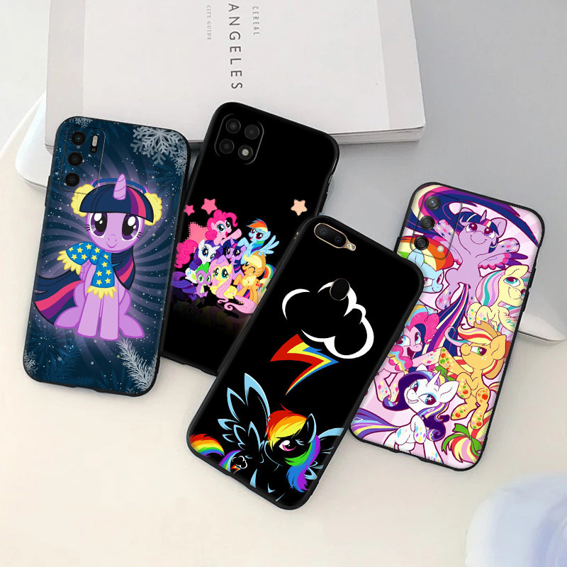 Ốp Điện Thoại OPPO A58 A78 A38 A18 A1 A98 F23 my little pony Màu Đen