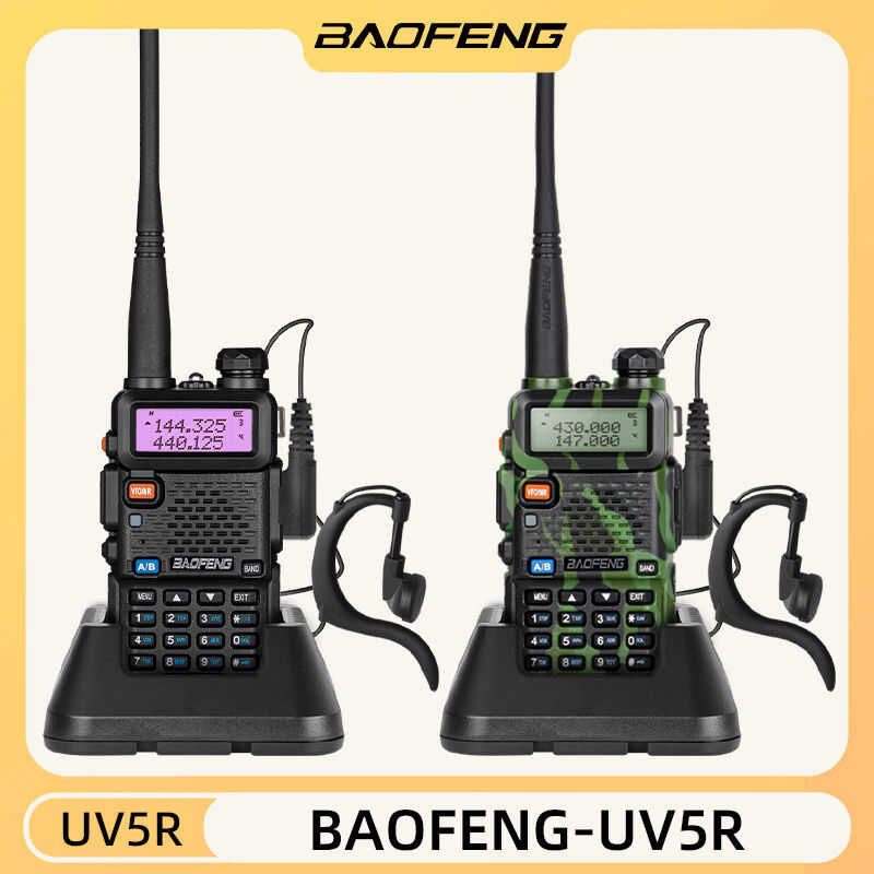 ** COD * Baofeng UV 5R 5W Vhf/Uhf Bộ Liên Lạc Hai Chiều Băng Tần Kép