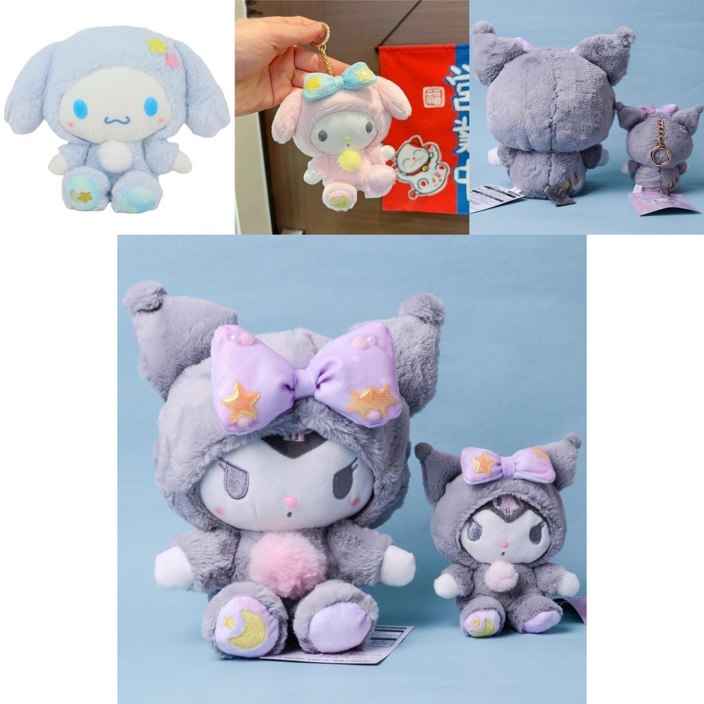 Kuromi Melody Cinnamoroll Anime Xingyue Bộ Đồ Ngủ Bộ Sưu Tập Sang Trọng Đồ Chơi Mặt Dây Chuyền