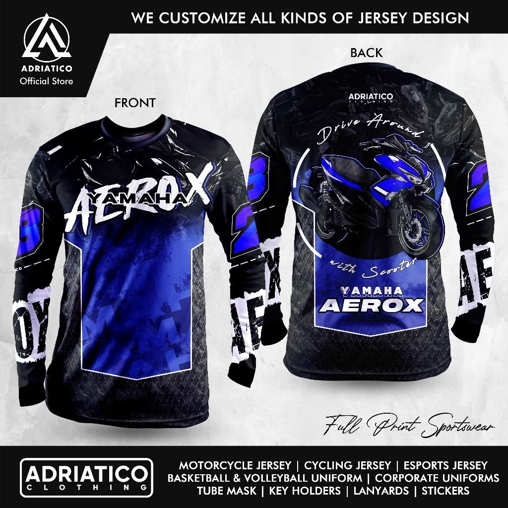 Quần áo Adriatico 'YAMAHA AEROX' V3 Moto Jersey | FDF