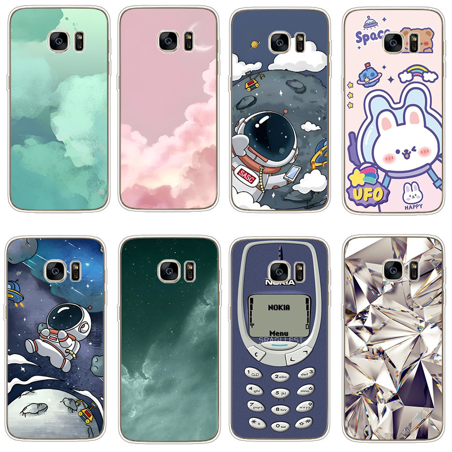 Dành Cho Galaxy S7 / S7 Edge / S6 Edge / S6 Edge plus Ốp Lưng Silicon Mềm Vỏ Điện Thoại