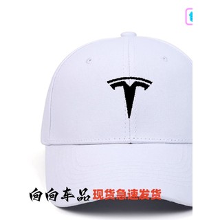 Giá thấp nhất ~ Tesla LOGO Thêu Ô Tô LOGO LOGO LOGO Mũ Bóng Chày Ba Màu Mũ Tùy Chọn Có Thể LOGO Ô Tô LOGO Mũ Chống Nắng