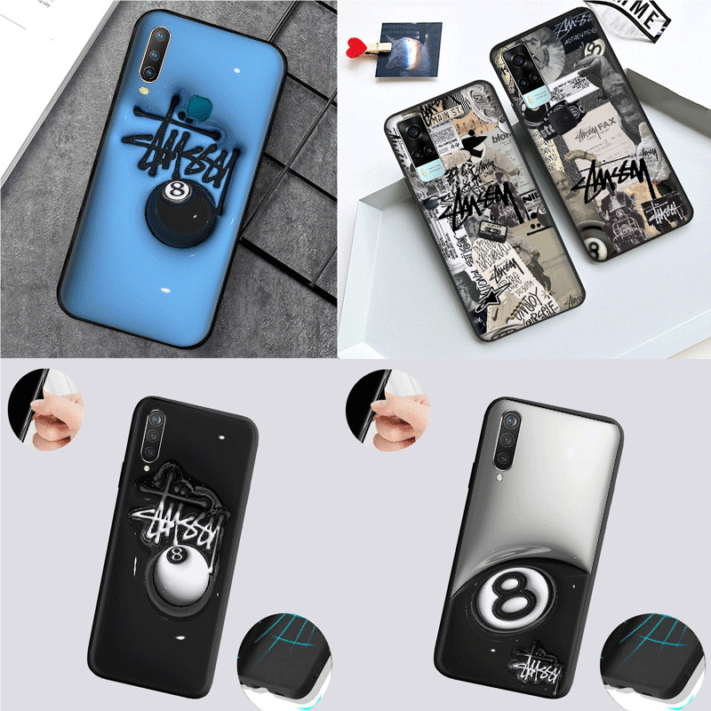 STUSSY VIVO Y16 Y78 5G Y78 PLUS Y36 5G Y78M Y17S 4G V29E 5G S17 5G Vỏ Mềm Màu Đen TPU G19