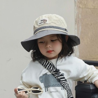  Mũ chống nắng bé trai bé gái mũ rộng vành nón chống nắng mũ hai lớp mũ cao bồi bé trai bé gái phù hợp 4-10 tuổi 