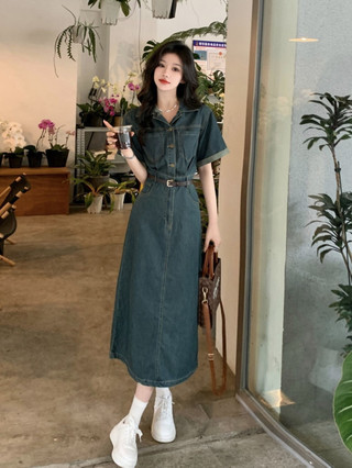 Váy Bồi Nữ, Thiết Kế Mùa Hè Cao Cấp, Nữ Thần Phong Cách, Váy Dài.