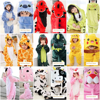  Kigurumi Khủng Long Stitch Ếch Onesies Bộ Đồ Ngủ 2024 Trẻ Em Động Vật Áo liền quần Bé Gái Bé Trai Cosplay Bộ Đồ Ngủ Anime Trang Phục 