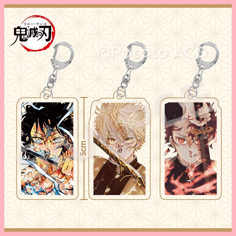 Móc Khóa Mặt Dây Chuyền Quà Tặng Demon Slayer Tanjiro Demon Slayer Đồ Trang Trí Đẹp Trai Zenitsu Has