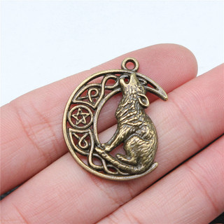 2 Cái / lốc Viking Sói Quyến Rũ Để Trang Sức Làm Mặt Dây Chuyền Ô Tô LMY2025