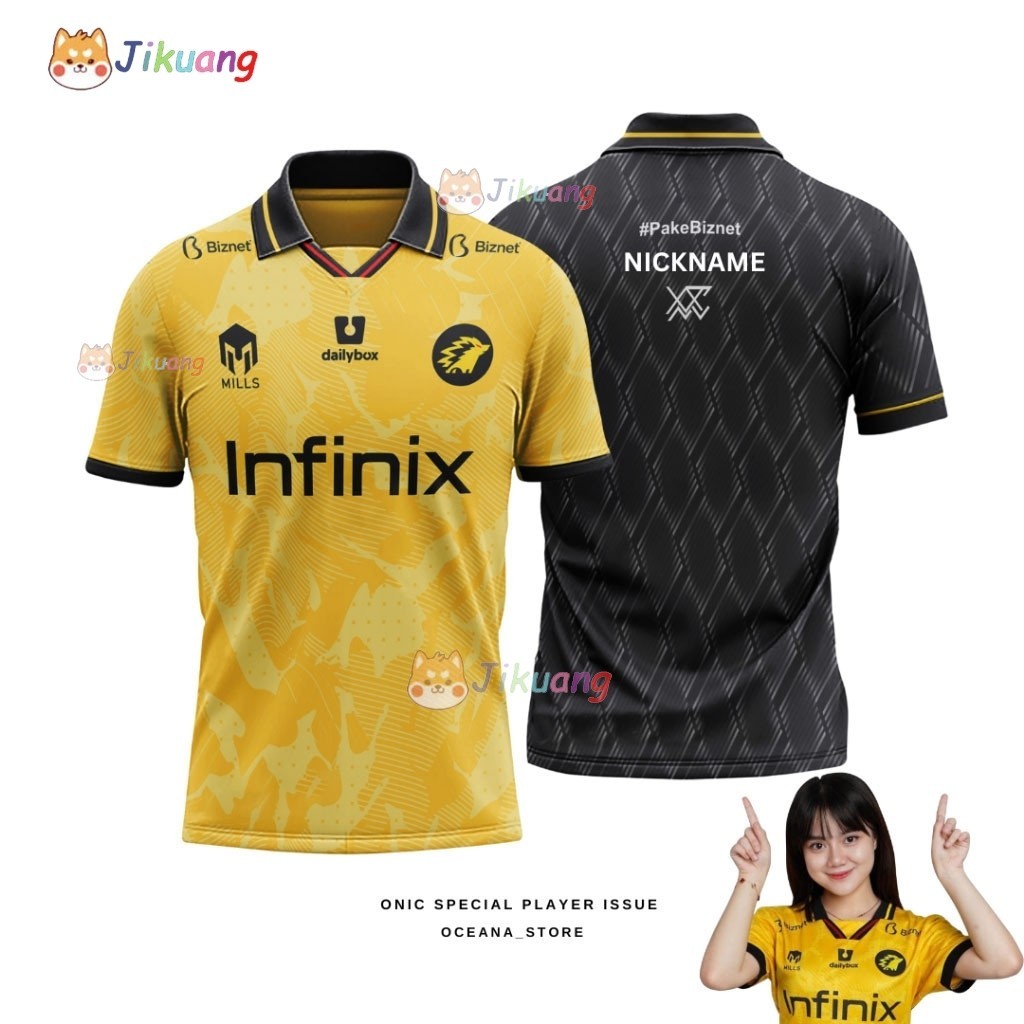[Tùy chỉnh miễn phí] New Infinix JERSEY ONIC ESPORT PLAYER VẤN ĐỀ MIỄN PHÍ NICKNAME