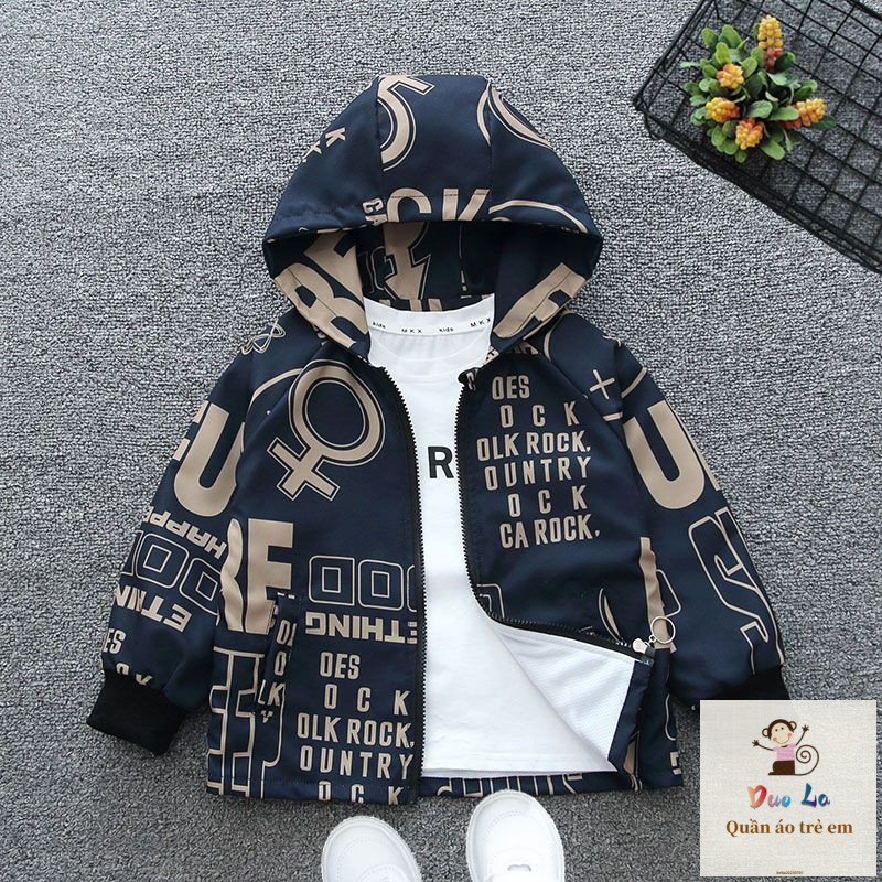 [Sản phẩm mới] Mùa xuân Thu Phong cách mới Áo khoác bé trai 1-13 tuổi Nam Nữ Thời trang cho bé Top 9