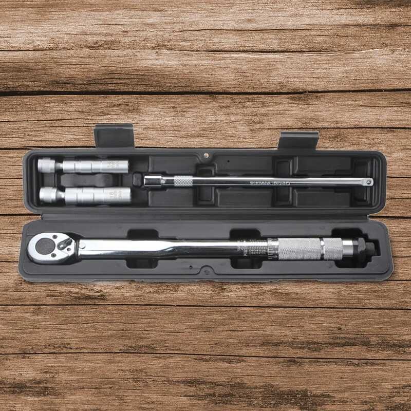 Chìa Khóa Có Thể Đảo Ngược Ratchet Key Square Drive Ratchet Torque Wrench 19-110 Nm Auto Spark Plug 