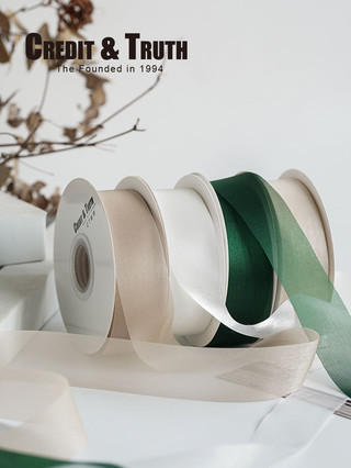 2.5cm damask sợi ruy băng trang trí bánh bó hoa ruy băng cao cấp ruy băng phụ kiện streamer sợi bó hoa