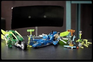 Tương thích với đồ chơi xây dựng LEGO Ninjago 71709 Jay và Lloyd's Rapid Racing Parts Pack