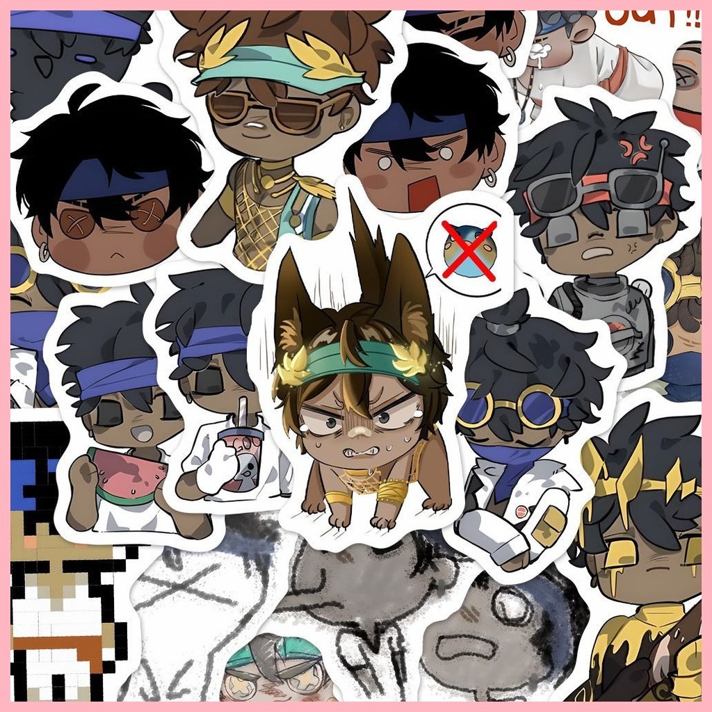 [Guyn] Nhãn dán Identity V (54 tờ) Ganji Gupta Bán chạy Phiên bản Q Cá tính thứ năm Nhãn dán Batterm