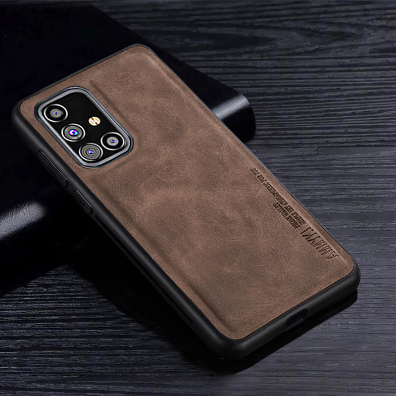 Ốp Silicon Mềm TPU Họa Tiết Đơn Giản Cho Samsung Galaxy A31 A41 M31S M51 Ốp Lưng Da Pu Cho Samsung G