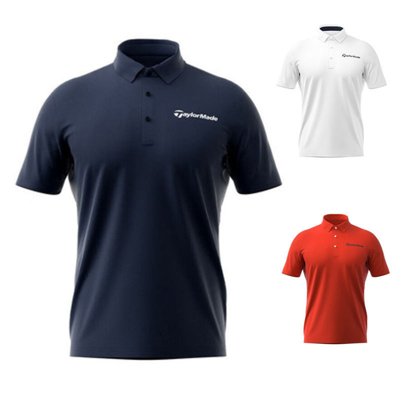 [Taylormade] Quần áo chơi gôn mùa hè nam ngắn tay thể thao thông thường co giãn ve áo plo Áo thun kh