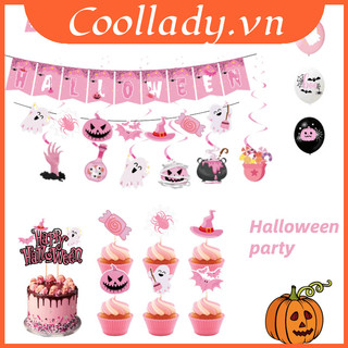 Bánh màu hồng Halloween lớn Chèn bổ sung tuyệt vời để trang trí tiệc Halloween