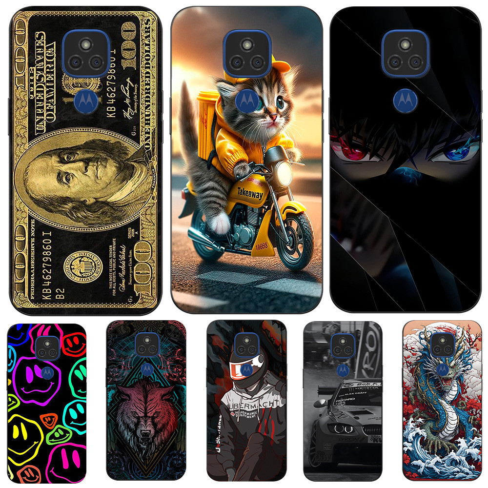 Dành Cho Motorola Moto E7 Plus Ốp Lưng Silicon Mềm Ốp Lưng Cho MotoE7Plus Ốp lưng Bảo Vệ Đen Tpu Ốp 