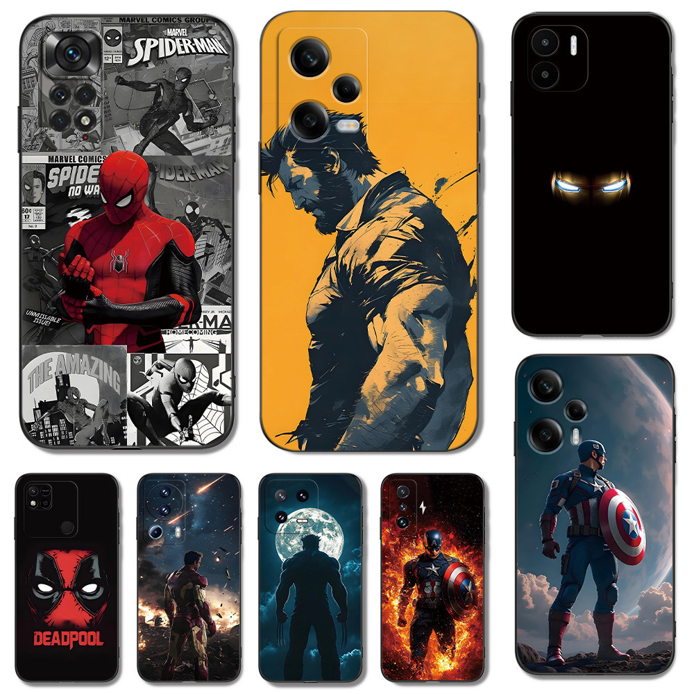 Ốp Lưng  Xiaomi Poco M4 Pro X4 Gt X4 Nfc 4G X4 Pro 5G Người Nhện Người Sắt Deadpool Người Sói Đội Tr