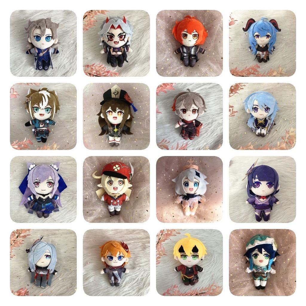 Tác động Genshin Nhân vật Búp bê Scaramouche Gorou Thoma Miko Yae Plushies