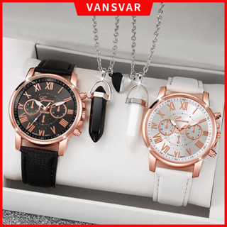 Đồng hồ đeo tay cặp đôi  thời trang Dây da tối giản Đồng hồ tỷ lệ La Mã